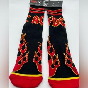 Odd Sox AC/DC ACDC Socks Mens Size 6-13 Crew Socks Novelty Heavy Metal